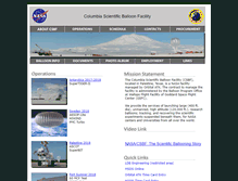 Tablet Screenshot of nsbf.nasa.gov