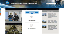 Desktop Screenshot of kscpartnerships.ksc.nasa.gov