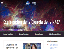 Tablet Screenshot of ciencia.nasa.gov