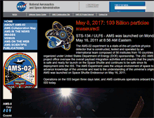 Tablet Screenshot of ams.nasa.gov