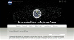 Desktop Screenshot of orbitaldebris.jsc.nasa.gov