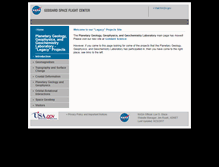 Tablet Screenshot of denali.gsfc.nasa.gov