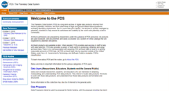 Desktop Screenshot of pds.jpl.nasa.gov