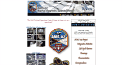 Desktop Screenshot of ams-02project.jsc.nasa.gov