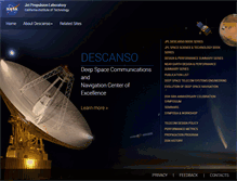 Tablet Screenshot of descanso.jpl.nasa.gov