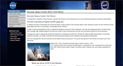 Desktop Screenshot of kscoralhistory.ksc.nasa.gov