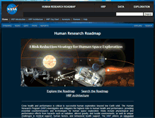 Tablet Screenshot of humanresearchroadmap.nasa.gov