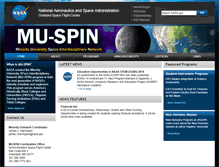 Tablet Screenshot of muspin.gsfc.nasa.gov