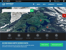 Tablet Screenshot of earthdata.nasa.gov