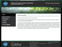 Tablet Screenshot of forest.gsfc.nasa.gov