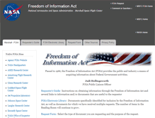 Tablet Screenshot of foia.msfc.nasa.gov