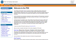 Desktop Screenshot of pds.nasa.gov