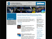 Tablet Screenshot of hec.nasa.gov