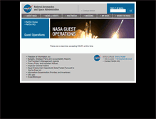 Tablet Screenshot of guestops.hq.nasa.gov