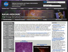 Tablet Screenshot of heasarc.nasa.gov