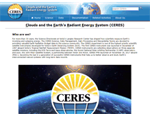 Tablet Screenshot of ceres.larc.nasa.gov