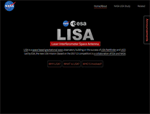 Tablet Screenshot of lisa.nasa.gov