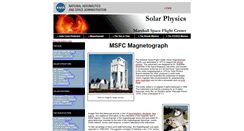 Desktop Screenshot of magnetograph.msfc.nasa.gov