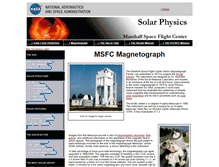 Tablet Screenshot of magnetograph.msfc.nasa.gov