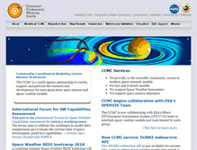 Tablet Screenshot of ccmc.gsfc.nasa.gov