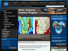 Tablet Screenshot of airbornescience.nasa.gov