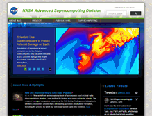 Tablet Screenshot of nas.nasa.gov